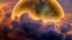 Clouds planets outer space