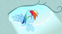 Clouds ponies rainbow dash