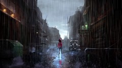 Clouds rain cars reflections urban cities streets skies 