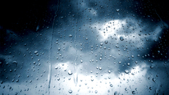 Clouds rain water drops