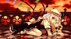 Clouds red wings blood crystals dress hats socks Vampires white 