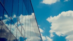 Clouds reflections buildings skyscapes
