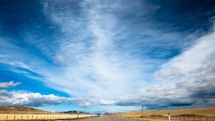 Clouds roads skyscapes