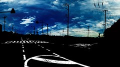 Clouds roads urban streets cityscapes artwork