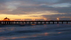 Clouds Sea pier nature