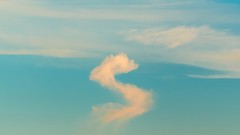 Clouds shapes blue skies