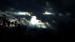 Clouds silhouettes sunlight skyscapes