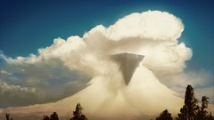 Clouds skies artwork fantasy art