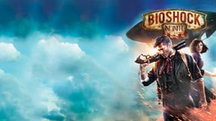 Clouds skies bioshock infinite booker dewitt blimp Elizabeth 