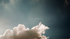 clouds sky blue white