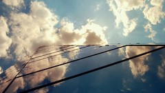 Clouds Skyscrapers architecture buildings