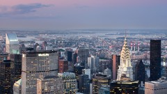 Clouds Skyscrapers City Lights buildings cityscapes