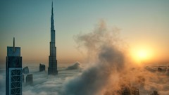 Clouds Skyscrapers dubai mist national geographic skyscapes