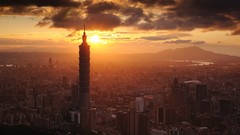 Clouds Skyscrapers Taiwan Taipei buildings cities cityscapes 