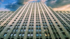 Clouds Skyscrapers window buildings cityscapes skyscapes