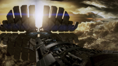 Clouds spaceships mass effect