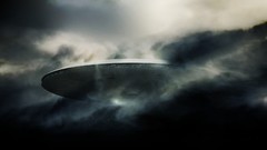 Clouds spaceships science fiction