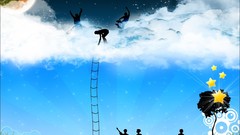 Clouds Stars digital art