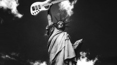 Clouds Statue of Liberty