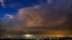 Clouds storm Lightning