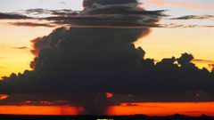 Clouds storm Lightning