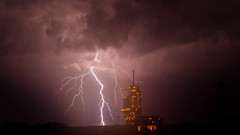 Clouds storm Lightning