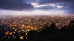 Clouds streets cityscapes colombia long exposure