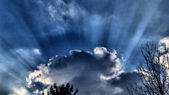 Clouds sun HDR Photography