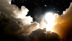 Clouds sun outer space