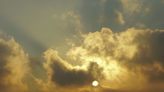 Clouds sun sky nature
