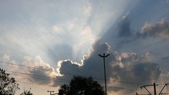 Clouds sunlight skylines