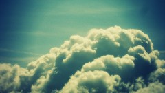 Clouds sunny blue skies salou day light