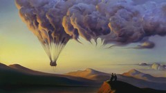 Clouds surrealism Balloons surreal artwork vladimir kush