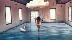 Clouds surrealism sadness surreal Photo manipulation artwork