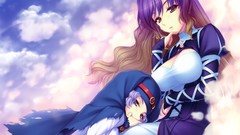 Clouds touhou long hair