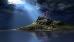 Clouds Trees Flowers Islands