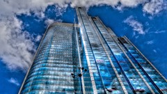 Clouds urban Skyscrapers