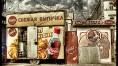 Clouds vintage coca-cola Russians
