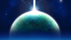 Clouds wars planets science fiction outer space digital art