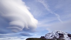 Clouds Washington little national park Mount Rainier