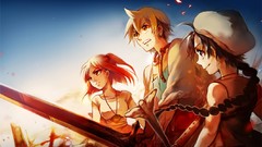 Clouds weapons Anime Final Fantasy red eyes Swords blondes 