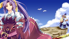 Clouds weapons Birds dress hats gloves red dress Swords bows 