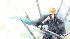 Clouds weapons Final Fantasy Swords blondes blue eyes short 