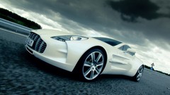 Clouds white cars Aston Martin Sharks One-77