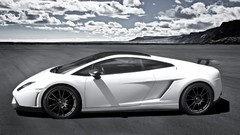 Clouds white cars Lamborghini side view vehicles Supercars 