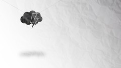 Clouds white paper minimalistic