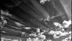 Clouds wind black and white France monochrome skies artwork 