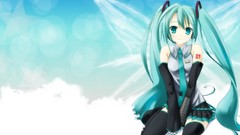 Clouds wings vocaloid hatsune