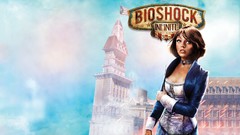 Clouds woman brunettes skies bioshock infinite Elizabeth 