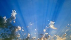 Cloudscape clouds sky Rays